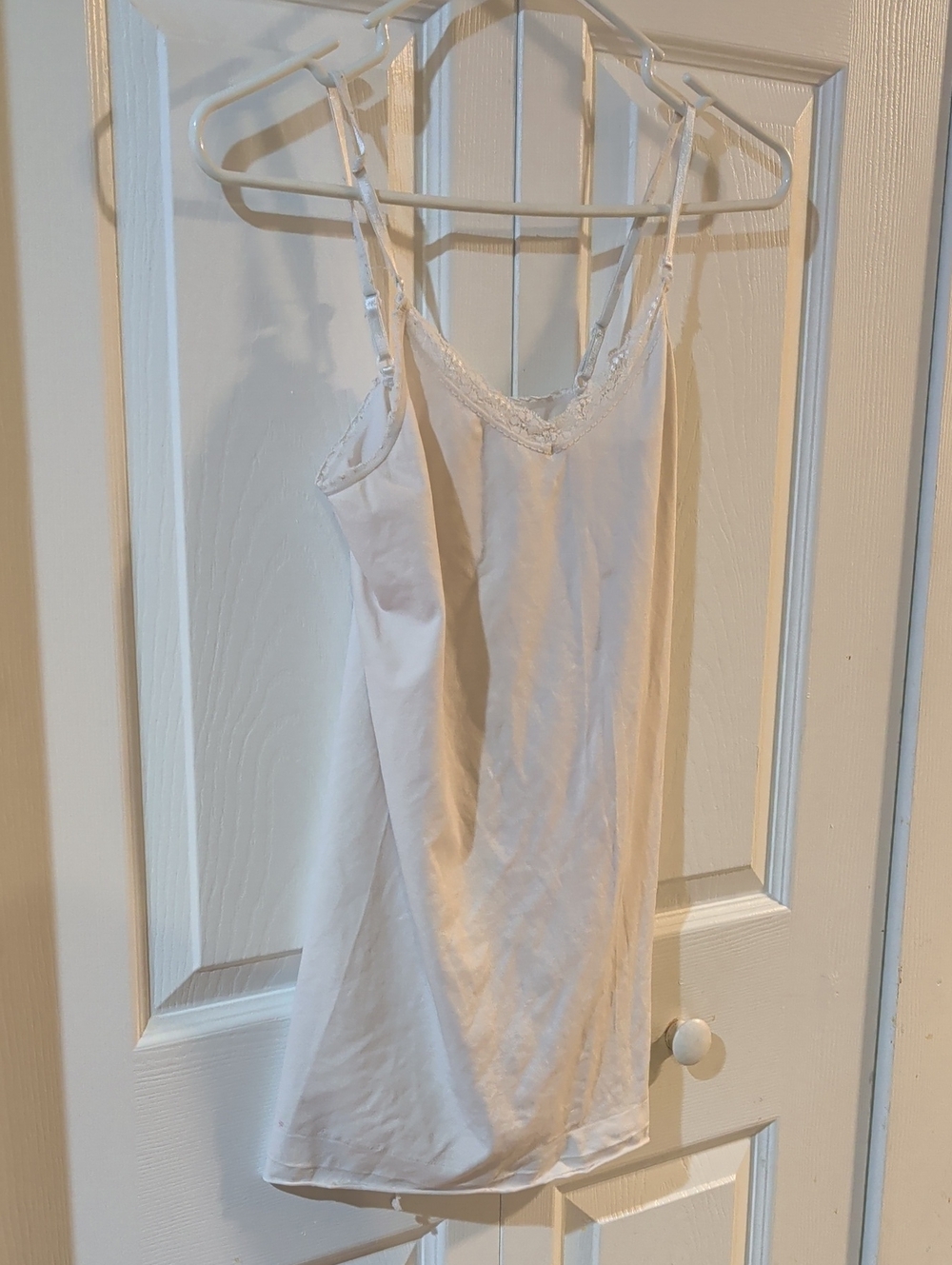 Women’s Lace-Trim Slip Nightdress - White